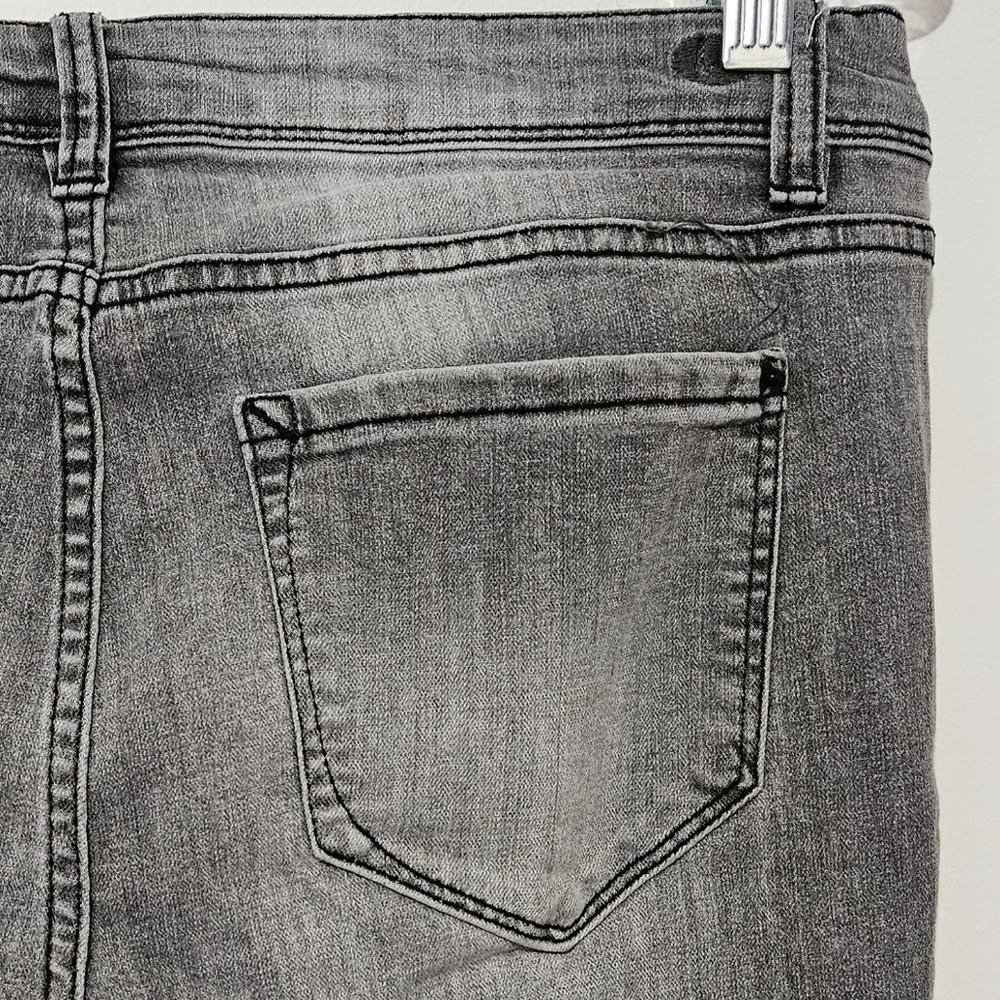 Kensie Effortless Ankle Jeans Size 8/29 x 26 Gray Mid Rise Stretch Skinny Crop